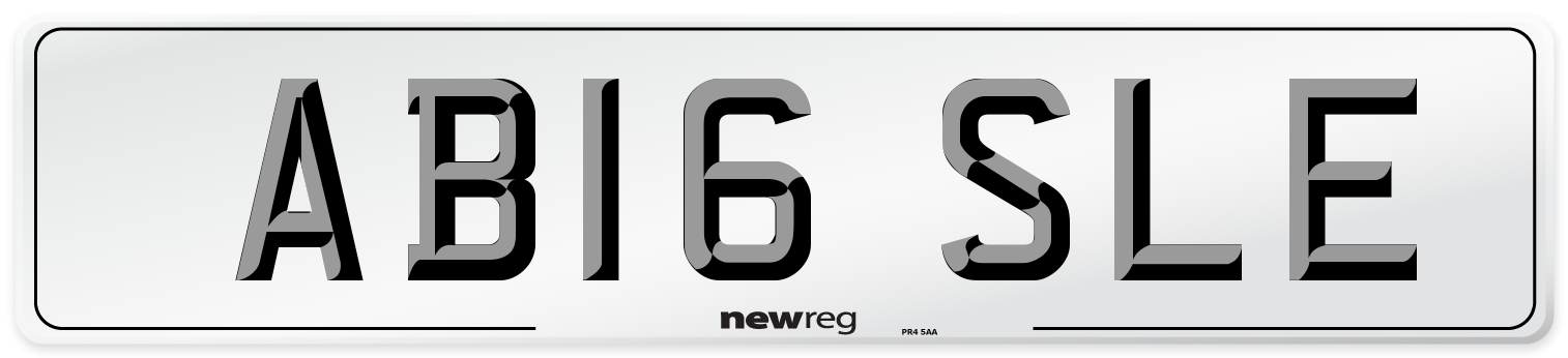 AB16 SLE Number Plate from New Reg